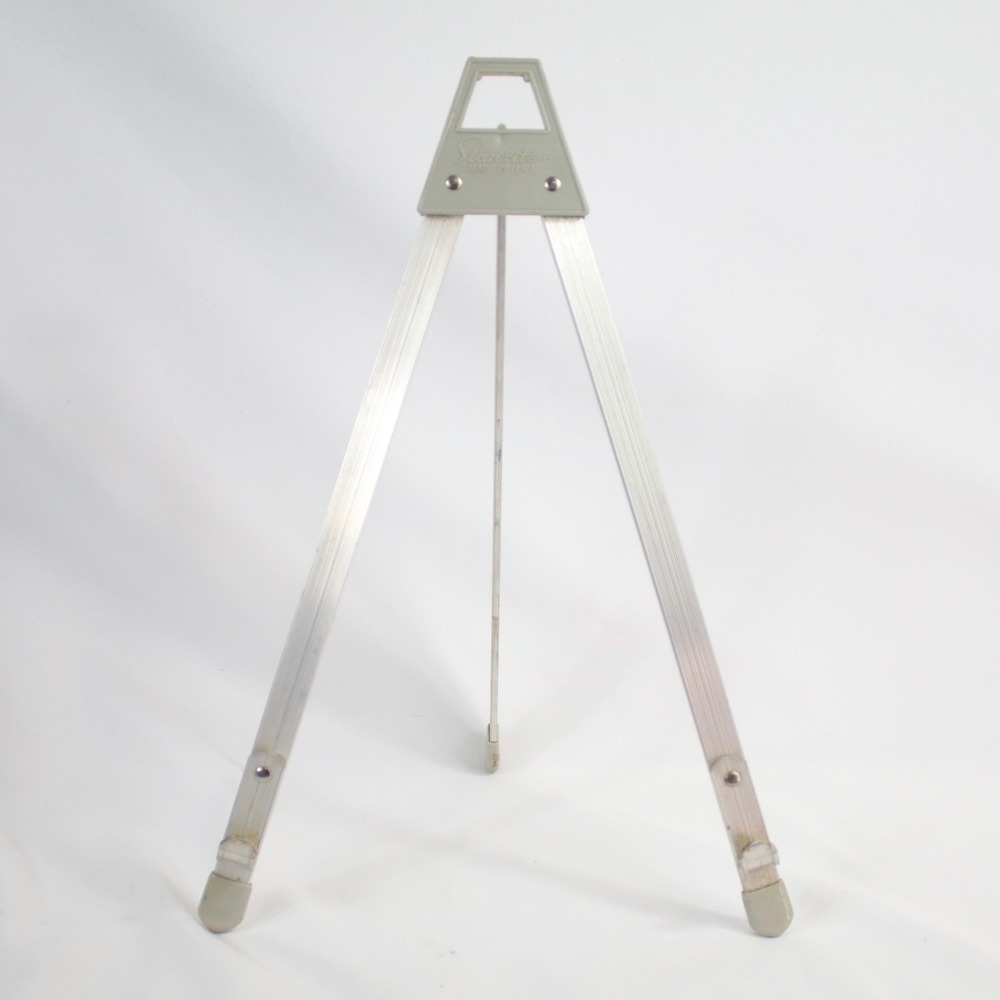 Stanrite Vintage Aluminum Folding Tripod Display Stand Tabletop Easel